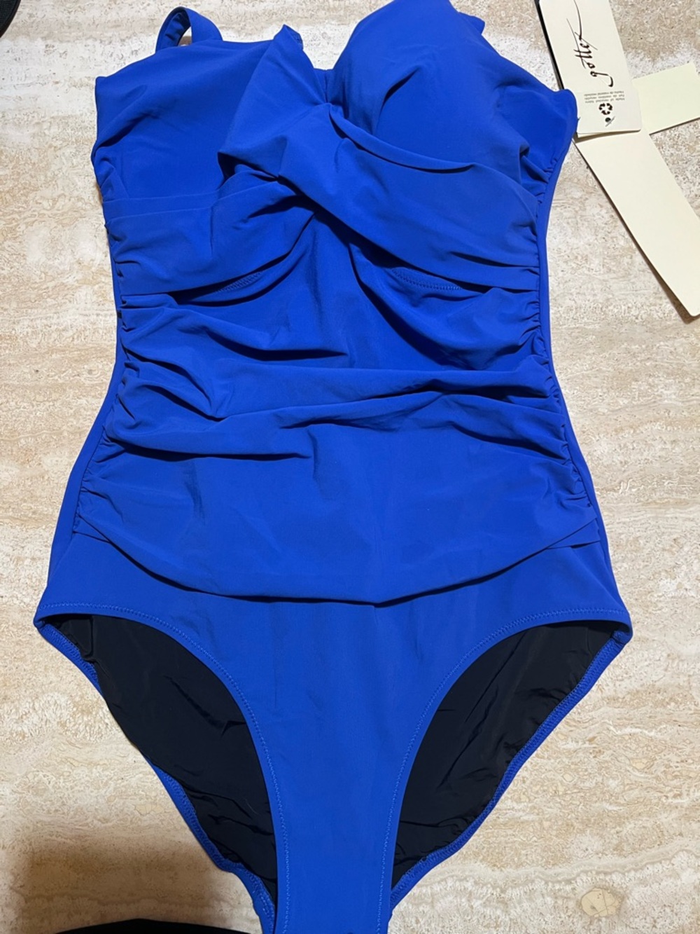 Gottex Cobalt Blue One-Piece Swimsuit (D cup)